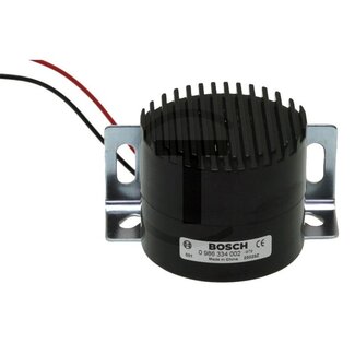 BOSCH Achteruitrijalarm 12 / 24 V, 82 - 100 dB, 1000 Hz, pulserend