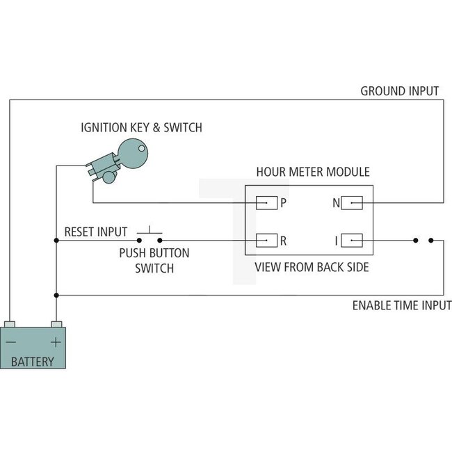 GRANIT Bedrijfsurenteller LCD digitaal 10 - 32 V, Ø 56,5 mm, zwart | 140901, 1017179, 160897