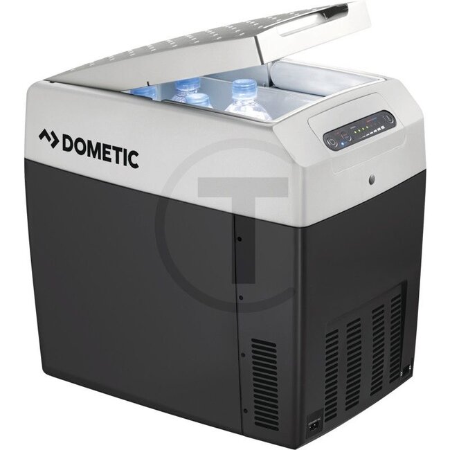 GRANIT Koelbox TROPICOOL TCX 21 draagbare thermo-elektrische koelbox | 12 / 24 V | 20 liter - 5070011086, 9600013320 | Opslagvermogen ca.: 20 ltr. | Ingangsspanning: 12 / 24 / 230 V | Afmetingen B x H x D: 303 x 420 x 450 mm | Extra informatie: koelt tot 27°C on