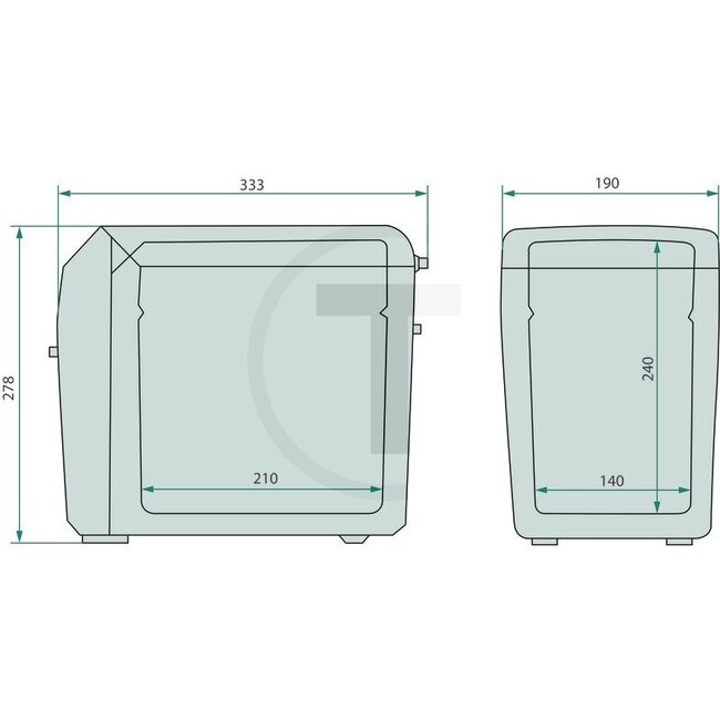 Dometic Cool box TropiCool TC 7 7 liter, 12 / 230 V, 190 x 278 x 333 mm | 9600000491, 9600025390