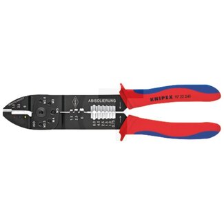 KNIPEX Krimptang geïsoleerde kabelschoenen, 240 mm, 0,75 - 6,0 mm²