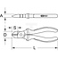 KS Tools ERGOTORQUE® VDE Diagonal-Seitenschneider 156 mm - 7881171119, Referentienr.: 117.1119 | Anwendung: für weichen und mittelharten Draht (1,6 mm) | Länge: 160 mm | Beschreibung: • in Anlehnung an DIN ISO 5749, • Hüllenisolierung nach IEC 60900, • mit 2-Kompo