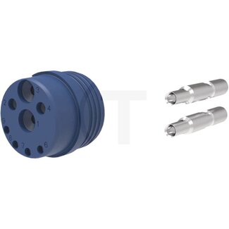 ERICH JAEGER Kontaktdichtung mit PWR Kontakten ISOBUS 12 V, 10,0 mm², blau