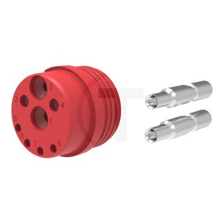 ERICH JAEGER Contactafdichting met PWR-contacten ISOBUS 12 V, 16,0 mm², rood
