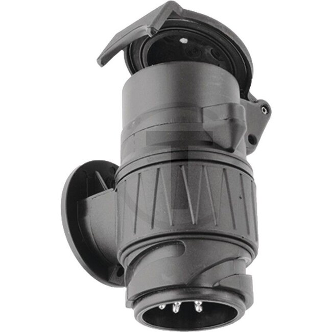 GRANIT Short adaptor - 50751305470, 8JA005952-011 | Plug: 13-polig | Socket: 7-pin | Power rating max. 12 V: 25 | Length: 101,8 mm | Nominal voltage: 12 V | Version: Short adaptor | Additional information: From 13-pin to 7-pin | DIN/ISO: 11446, 1724 N type