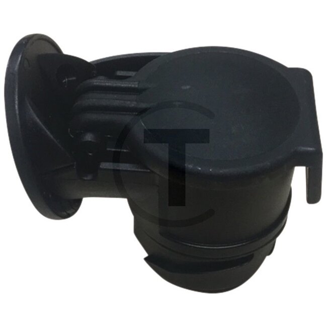 ERICH JAEGER Adaptor - 50751305379 | Colour: Black | Width: 73 mm | Height: 56.3 mm | Length: 46 mm | Nominal voltage: 12 V | Version: Short adaptor, mini | Housing material: Plastic | Number of pins: 13 | DIN/ISO: 6120 / 11446