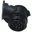 ERICH JAEGER Adapter - 50751305379 | Farbe: schwarz | Breite: 73 mm | Höhe: 56.3 mm | Länge: 46 mm | Nennspannung: 12 V | Ausführung: Kurzadapter, mini | Gehäusematerial: Kunststoff | Anzahl Pole: 13 | DIN/ISO: 6120 / 11446