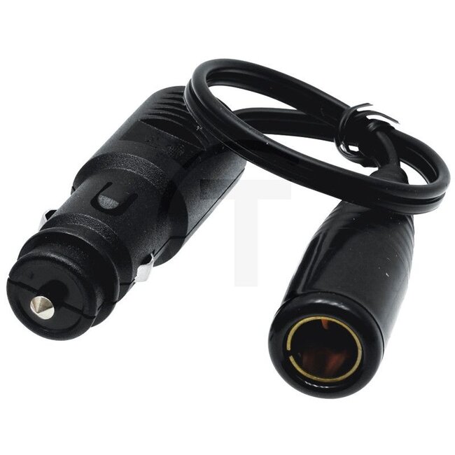 GRANIT Adaptor 6 - 24 V - 50751306252 | Version: Socket, 6-24 V, made of metal, from socket according to SAE, to socket according to DIN/ISO, length: 42 mm, suitable for power socket and 2-pin universal plug Inner Ø 12 mm Outer Ø 20.95 mm | Number of pins: 1 | I