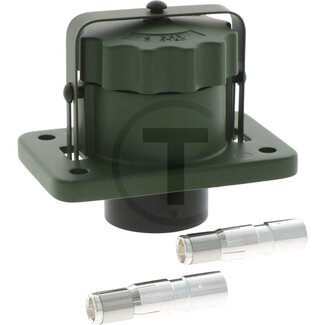 HELLA Stekkerdoos 2-polig, kabel 50 mm², 300 A bij 24 V, IP54, aluminium