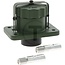 HELLA Socket - 4558JB 001935031, 8JB001935031 | Version: • With screw cap and thermoplastic contact carrier, • For cable 50 mm², • Power rating at 24 V: 300 A | Number of pins: 2 | Colour: Nato olive | Material: Aluminium | Protection class: IP54