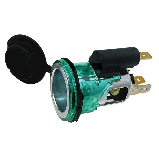 GRANIT Socket - 50756394356, 8JB008023-011 | Version: With lighting 12 V Up to 20 A Mounting Ø 27.8 mm Suitable for plug 50751306132, 50751306018 | Number of pins: 2-pin