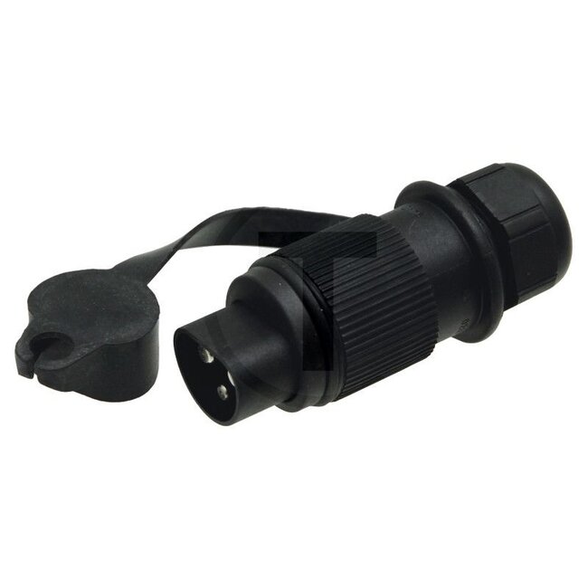 HELLA Stecker 3-polig 16 A, Flachstecker, schwarz | 8JA002263011