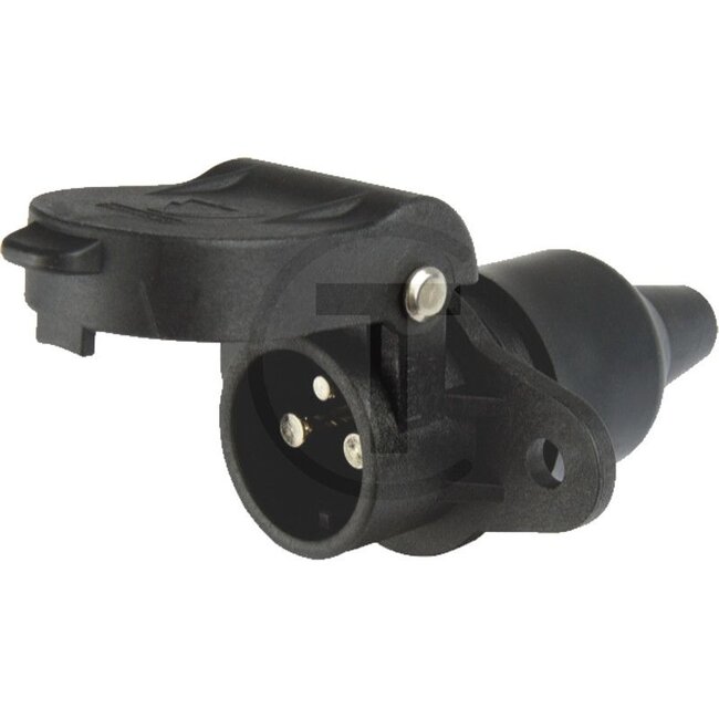 GRANIT Socket - 5070011108 | Version: Insertion width: 6.3 mm | Material: Housing: plastic | Voltage: 6 - 24 V | Connection type: Blade terminal | Protection class: IPX4 | Number of pins: 3 | Additional information: • With rubber grommet