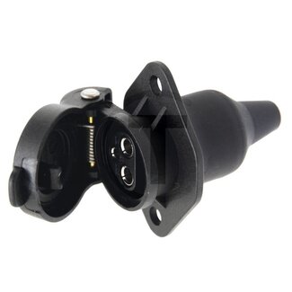 HELLA Stekkerdoos 3-polig, 24 V, 16 A, inbouw-Ø 26 mm, kunststof