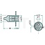 Cobo Socket 3-pin - 22725036100, 8JB001933-011, 1028165, 180307, 8JB 001 933-011, 5170243 | Version: 2-hole fixing 12/24 V, 2 x 25 amps, 1 x 5 amps suitable for plug 22725036200 | Number of pins: 3-pin