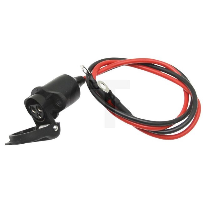 GRANIT Socket - 50751305136, 1095432 | Connection: Einbau | Current: 25 A | Protection class: IP54 | Nominal voltage: 6 - 24 V | Cable length: 650 mm | Number of pins: 3-pin | Additional information: - with connection cable  | - with cover