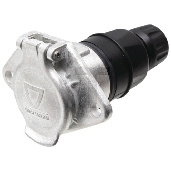 ERICH JAEGER Steckdose 3-polig, Kabel-Ø 11,4 - 14 mm, 25 A, 24 V, Aluminium | 151296
