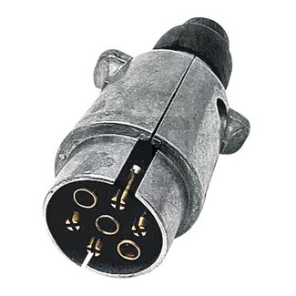GRANIT Stecker 7-polig 12 V, ISO 1724 N + S, Metall, Ø 36 mm, 96 mm