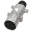 GRANIT Plug 7-pin - 50751305598 | Version: 7-polig | Connection: Blade terminal | Power rating max. 24 V: 16 A (1,5 mm2) | Current: 16 A | Nominal voltage: 24 V | Housing material: Aluminium | Number of pins: 7 | Additional information: With strain relief | DIN/
