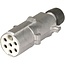 GRANIT Plug 7-pin - 50751305598 | Version: 7-polig | Connection: Blade terminal | Power rating max. 24 V: 16 A (1,5 mm2) | Current: 16 A | Nominal voltage: 24 V | Housing material: Aluminium | Number of pins: 7 | Additional information: With strain relief | DIN/
