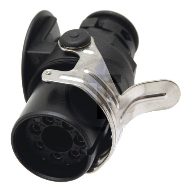 M&K Plug - 50751305551, 0045, 00045 | Version: 7-polig | Connection: Crimpkontakt | Cross section: 5 x 1,5 mm² | Protection class: IP69 | Nominal voltage: 24 V | Test mark: ADR/GGVSE zugelassen | Number of pins: 7-pin | Additional information: - for vehicles