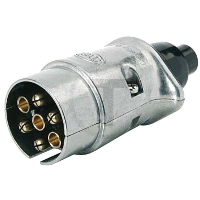 HELLA Stecker - 4558JA 001918021, 8JA001918021 | Anschluss: Schraubkontakt | Belastbarkeit 12 V: 16 A | Stromstärke: 16 A | Nennspannung: 12 V | Anzahl Pole: 7 | Zusatzinformationen: • mit Zugentlastung