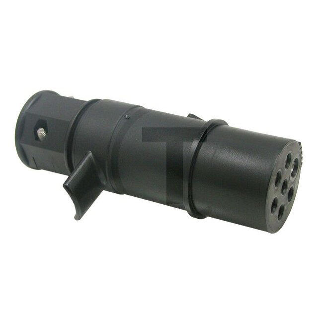 M&K Plug 7-pin - 50751305589 | Version: 7-polig | Connection: Screw connection | Power rating max. 24 V: 16 A (1,5 mm2) | Width: 38,5 mm | Height: 130.5 mm | Length: 38.5 mm | Current: 16 A | Nominal voltage: 24 V | Housing material: Nylon | Number of pins: 7