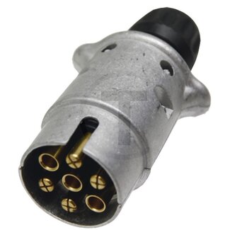 GRANIT Stekker 7-polig vlakstekker lichtmetaal, 12 V, IP44, DIN/ISO 1724