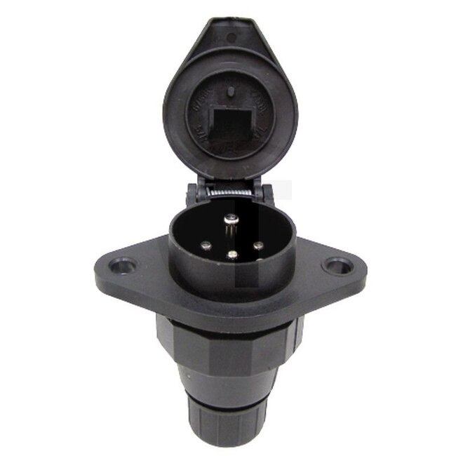 M&K Steckdose 7-polig - 50751305290, 5392, 05392 | Anschluss: Schraubanschluss | Belastbarkeit 24 V: 16 A (1,5 mm2) A | Breite: 66,5 mm | Höhe: 91 mm | Länge: 94 mm | Stromstärke: 16 A | Nennspannung: 24 V | Gehäusematerial: Nylon | Anzahl Pole: 7 | DIN/ISO: