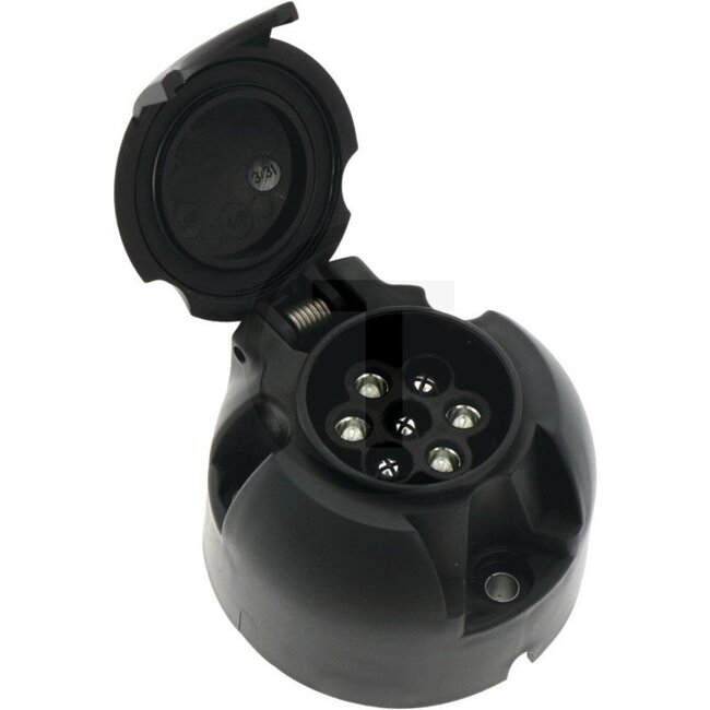 Socket 7-pin, 12 V, 72 x 72 x 58 mm, IP44, DIN/ISO 1724 | G716900070010, 101088