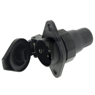 ERICH JAEGER Steckdose 7-polig 24 V, 16 A, nylon, 94 x 67,5 x 91 mm, ISO 3731