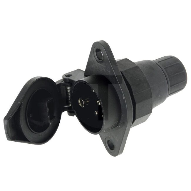 ERICH JAEGER Steckdose 7-polig 24 V, 16 A, nylon, 94 x 67,5 x 91 mm, ISO 3731 | 5393, 05393