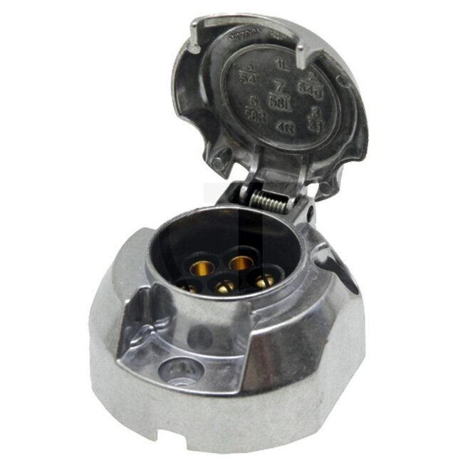ERICH JAEGER Socket - 50751305145, 101202 | Connection: Screw connection | Power rating max. 12 V: 16 A (1,5 mm2) | Width: 72 mm | Form: Flat | Height: 58 mm | Length: 72 mm | Current: 16 A | Fixing: Screw connection | Nominal voltage: 6 / 12 V | Housing material: Alu