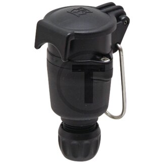 GRANIT Socket 7-pin, 6 / 12 V, 16 A, IP44, plastic, DIN/ISO 1724