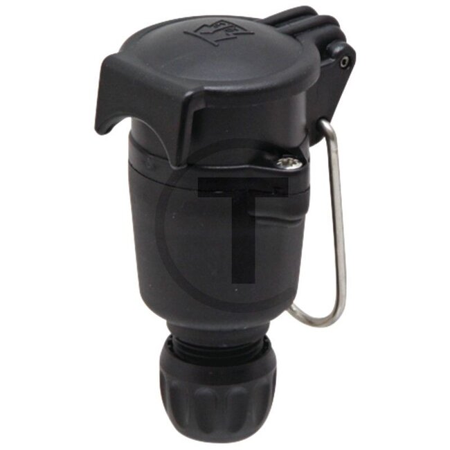 GRANIT Socket 7-pin, 6 / 12 V, 16 A, IP44, plastic, DIN/ISO 1724