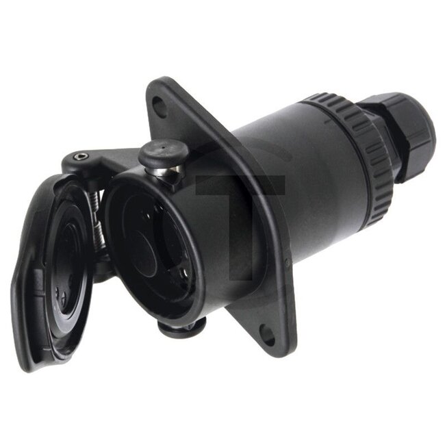 ERICH JAEGER Socket 7-pin, ABS - 50743907, 141070 | Width: 87,5 mm | Height: 120 mm | Length: 95 mm | Number of pins: 7