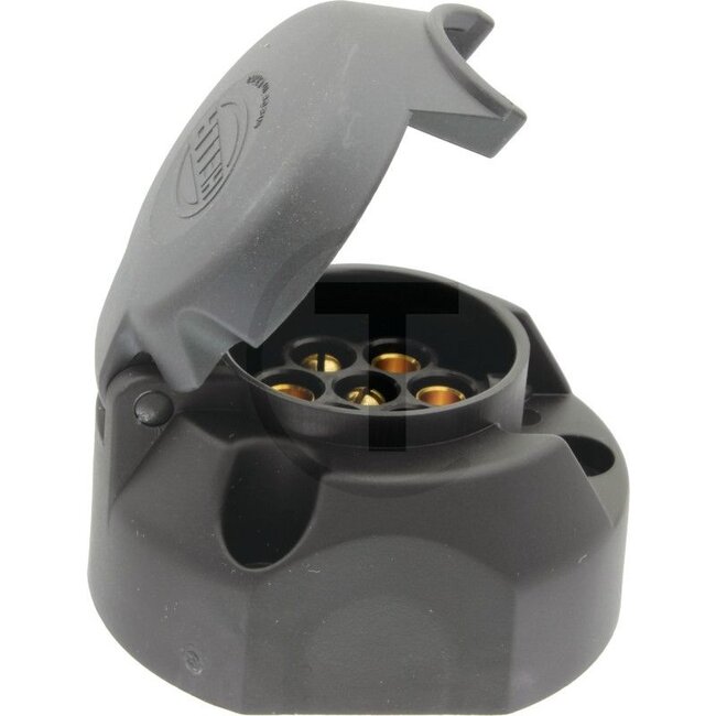 HELLA Socket - 4558JB 001943001, 8JB001943001, 8JB 001 943-001, 0500166 | Colour: Black | Connection: Screw contact | Power rating max. 12 V: 16 | Form: Flat | Material: Tin bronze | Current: 16 A | Fixing: Screw connection | Nominal voltage: 12 V | Housing mat