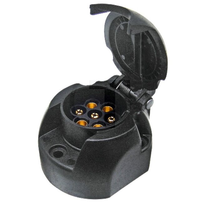 HELLA Socket 7-pin - 4558JB 001943011, 8JB001943011, 8JB 001 943-011, 51024959 | Colour: Black | Power rating max. 12 V: 16 | Material: Tin bronze | Protection class: IP54 | Nominal voltage: 12 V | Housing material: Plastic | Number of pins: 8 | Additional info