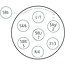 HELLA Socket 8-pin 12 V, 16 A, plastic, IP54, DIN 40 050 | 8JB001943011