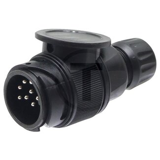 ERICH JAEGER Plug 13-pin economy, 8 contacts, 12 V, cable-Ø 6,2 - 8,7 mm