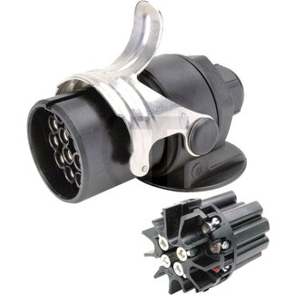 GRANIT Plug 15-pin 24 V, 12 x 1,5 mm², ISO 12098, cable-Ø 9 - 17 mm