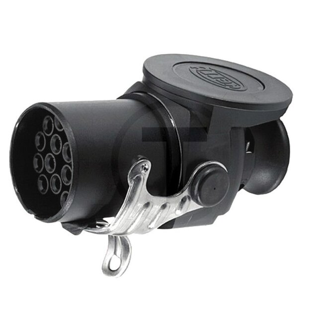 HELLA Stecker - 4558JA 007241021, 8JA007241021 | Material: Kunststoffausführung mit Gummidichtungen und vernickelten Kontaktbuchsen aus glasfaserverstärktem Polyamid | Querschnitt: 12 x 1,5 | 3 x 2,5 mm² | Schutzart: IP54 | Anzahl Pole: 15 | für Kabel-Ø: 12 - 1