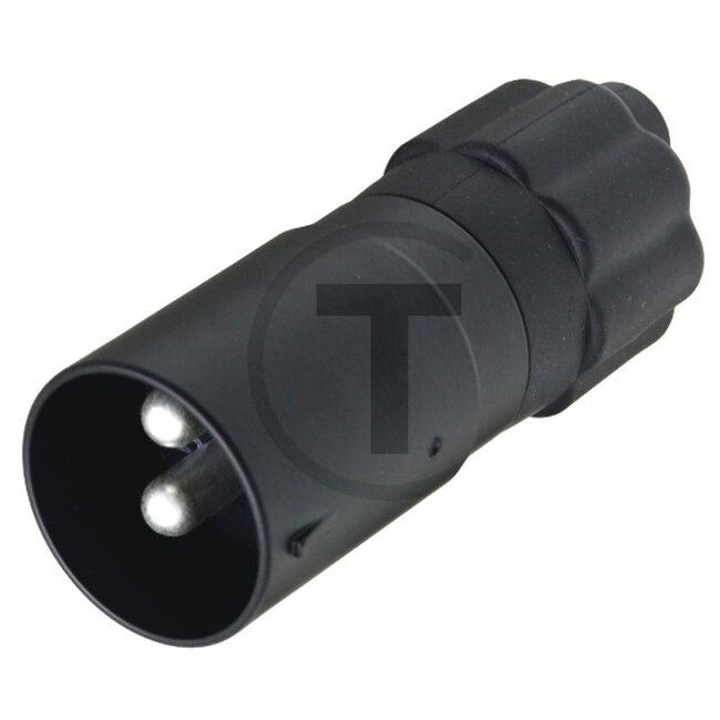 GRANIT Stecker 2-polig, 24 V, 46 x 53 x 118 mm, Metall, DIN/ISO VG 96917 | 8JA010805-001, 180198