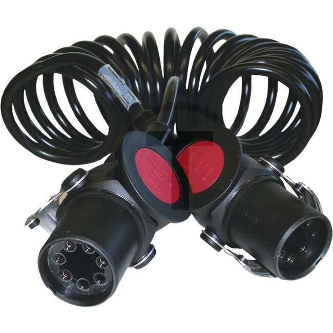 GRANIT Elektrowendel "Super - Flex" ELB-Wendelleitung (5-polig) - 50743904, 641006 | Ausführung: ABS / 24 V -ADR Spiralleitung, Wendeldurchmesser: Ø 110 mm mit Knickschutzhüllen, Arbeitslänge: 3,0 m / Ausziehlänge: 4,5 m, Kabel: 2 x 4,0 mm², 3 x 1,5 mm² und 2 x