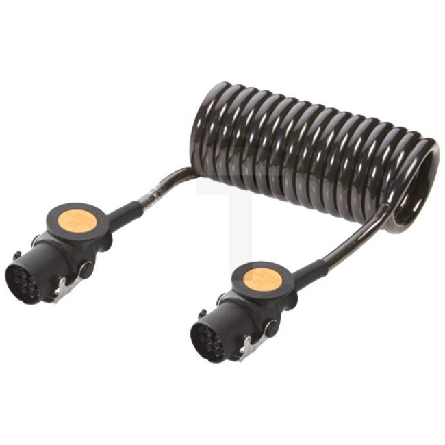 GRANIT Elektrowendel - 50751276692, 641058 | Ausführung: mit Knickschutz | Innen-Ø: 30 mm | Material: PU (Polyurethan) | Querschnitt: 12x1,5 mm² | Spannung: 24 V | Typ: Wendel | Prüfzeichen: ADR/GGVS | Anzahl Pole: 13 | Arbeitslänge: 4 m
