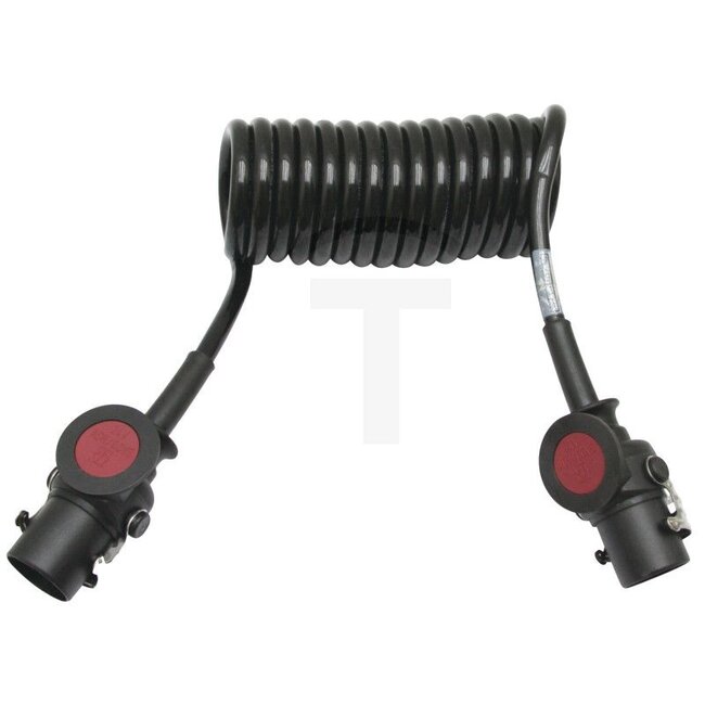 GRANIT Elektrowendel - 50743903, 641123 | Farbe: schwarz | Außen-Ø: 50 mm | Querschnitt: 12 x 1,5 + 3 x 2,5 mm² | Ausziehlänge max.: 4,5 m | Spannung: 24 V | Gehäusematerial: Kunststoff | Prüfzeichen: GGVS/ ADR, 12098 | Anzahl Pole: 15 | Arbeitslänge: 3 m | DIN/