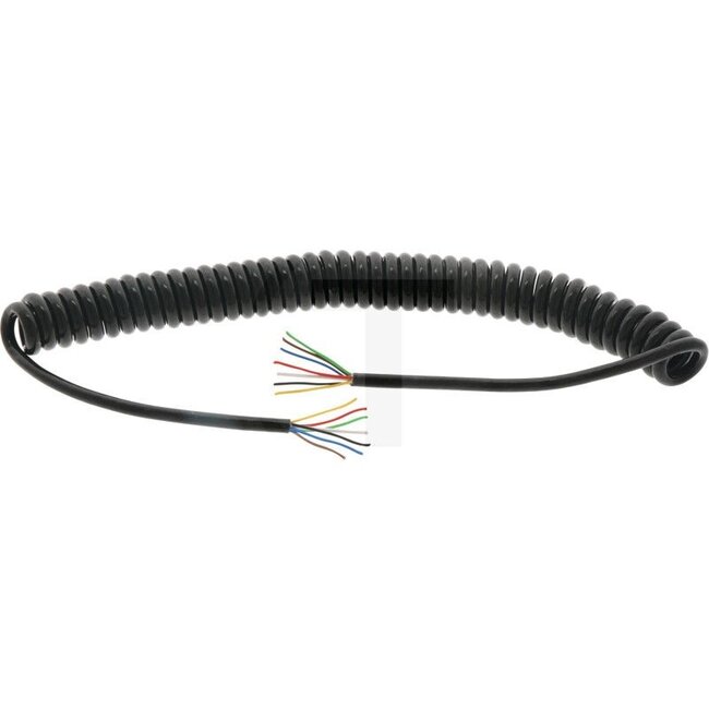 elkatec Spiral cable, 7-core - Version: With open cable ends - 5380, 05380