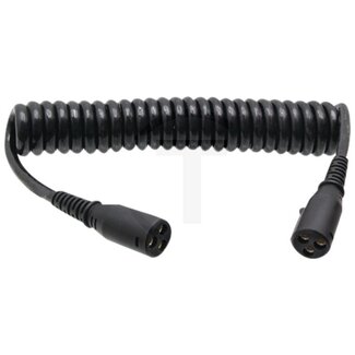 GRANIT Spiral cable 3-pin 24 V, 3 x 6 mm², 3 m with anti-kink protection