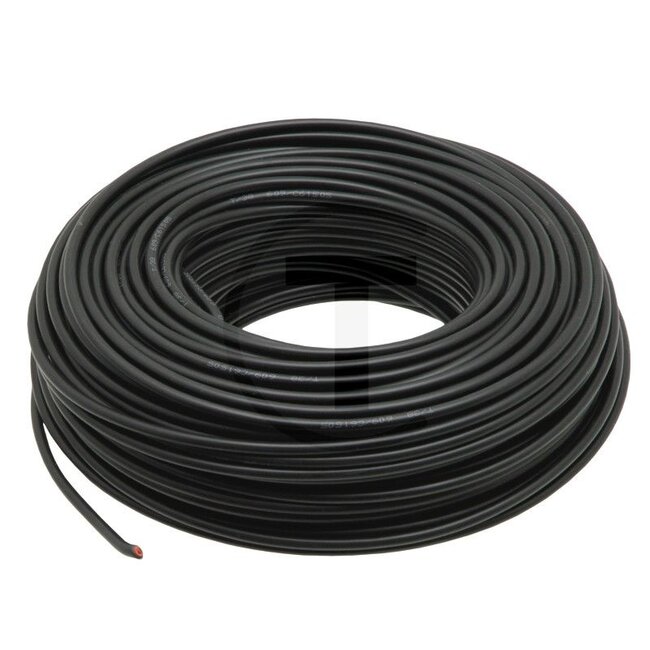 HELLA Kunststoffkabel HELLA 8KL 712 975-001 - 50751275138/00, 50751275138/00 | Querschnitt: 1,5 mm² | Rollenlänge: 50 m | Material: PVC | Adernfarben: schwarz | Ausführung: FLYY 1X1,5 | Zusatzinformationen: Ein- bzw. zweiadrige Fahrzeugleitungen FLYY, angelehnt