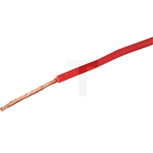 GRANIT Elektroleitung - 50751275408005 | Cross section: 1,5 mm² | Colour: Red | Material: PVC | Version: • 1-core  | • FLY | Number of pins: 1 | Additional information: FLYY single- or double-core vehicle cables, in accordance with DIN 450 6722, with double insu